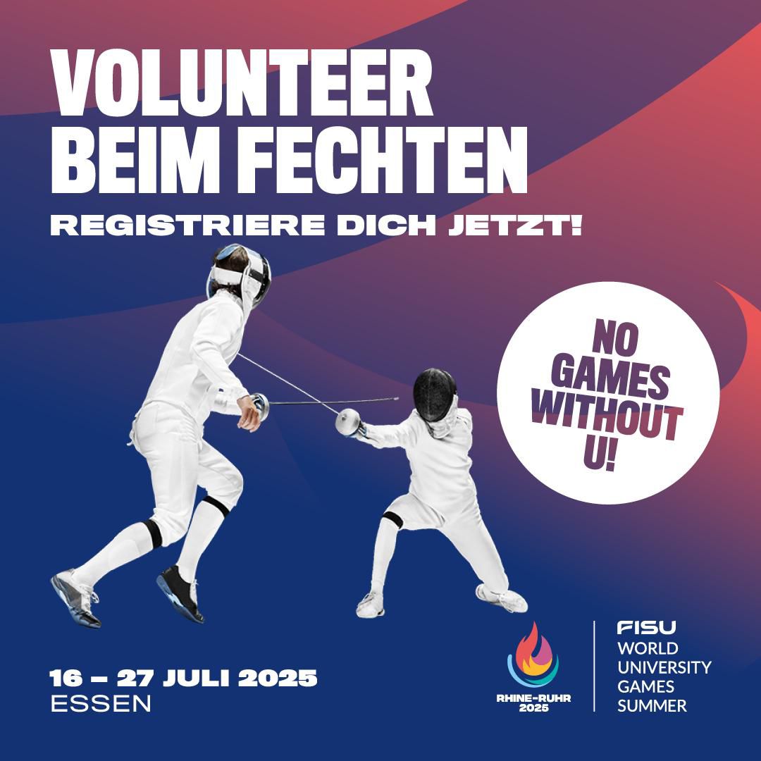 Werde FechtVolunteer bei den World University Games 2025